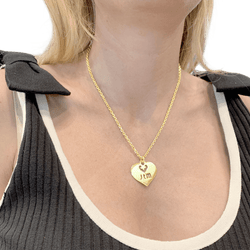 Pendentif O.J.PERRIN "Coeur Légendes" en or jaune - Castafiore