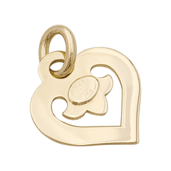 Pendentif O.J.Perrin, "Coeur Légendes", or jaune. - Castafiore