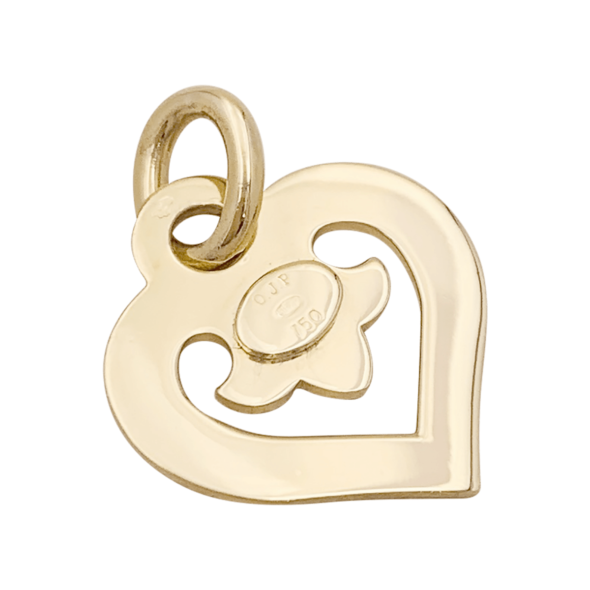 Pendentif O.J.Perrin, "Coeur Légendes", or jaune. - Castafiore