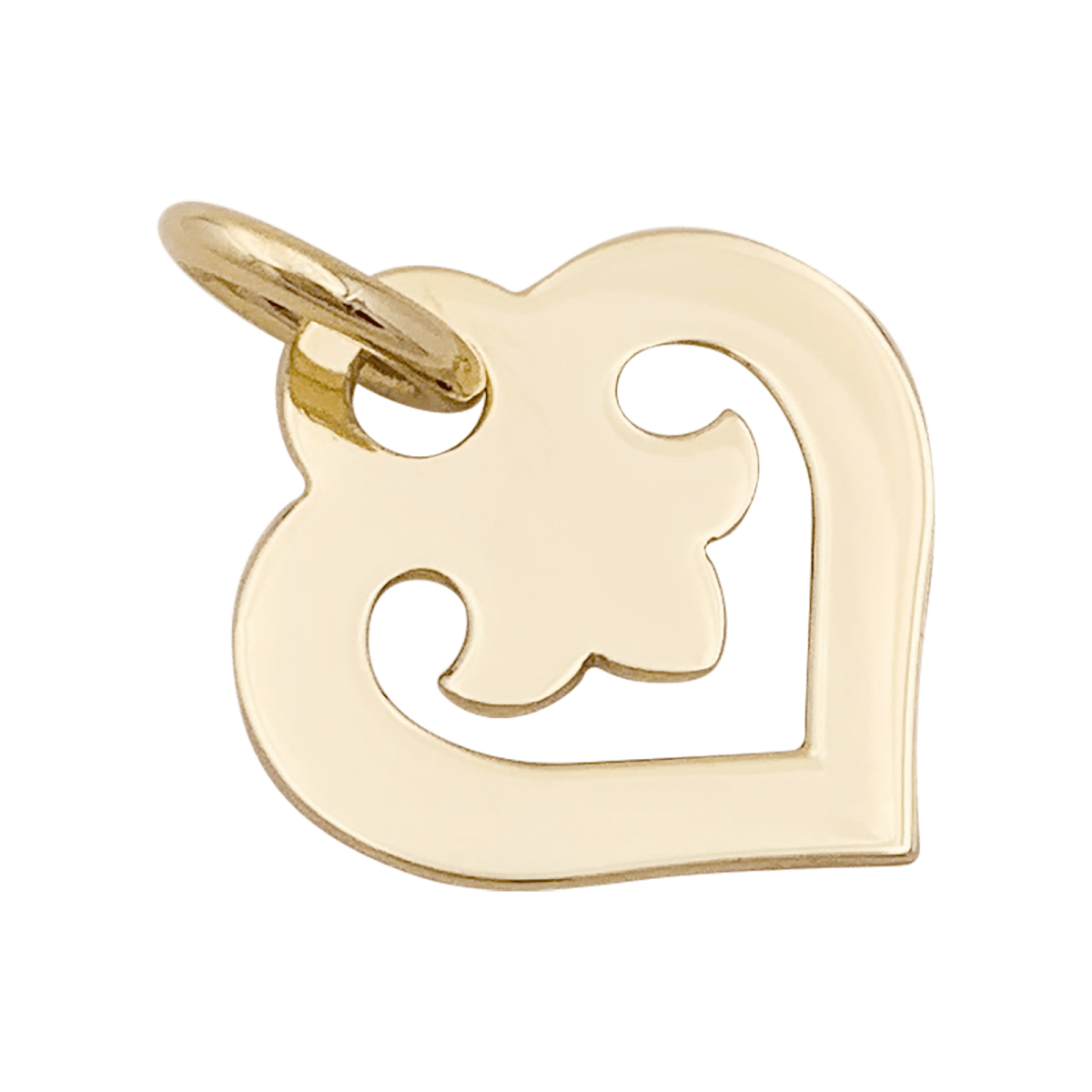 Pendentif O.J.Perrin, "Coeur Légendes", or jaune. - Castafiore