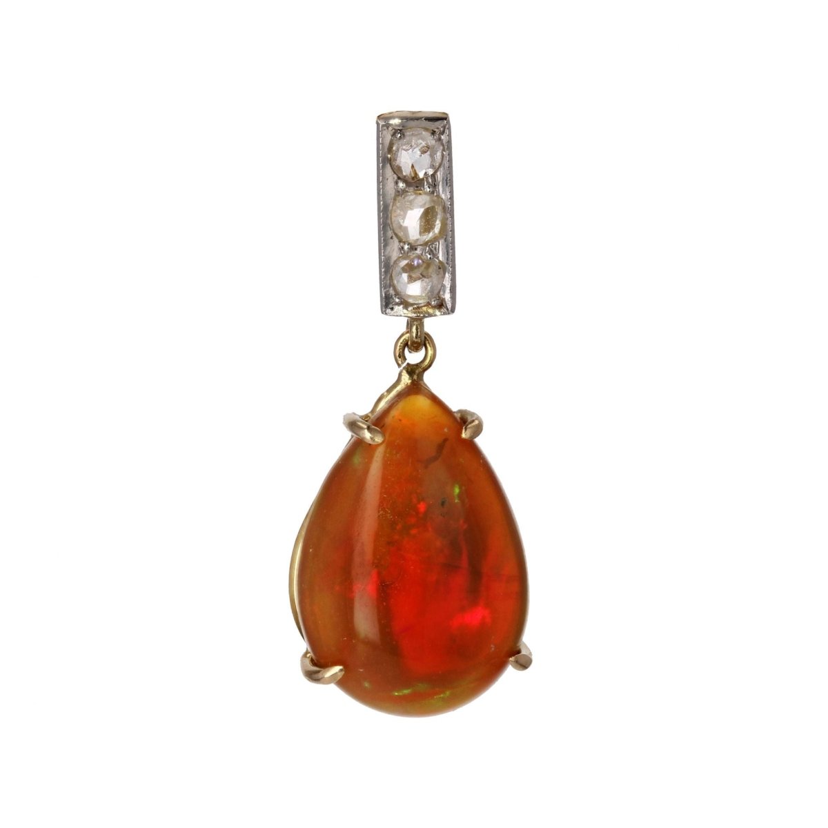 Pendentif opale et diamants - Castafiore