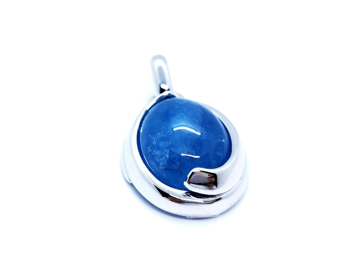 Pendentif Or blanc Agate - Castafiore