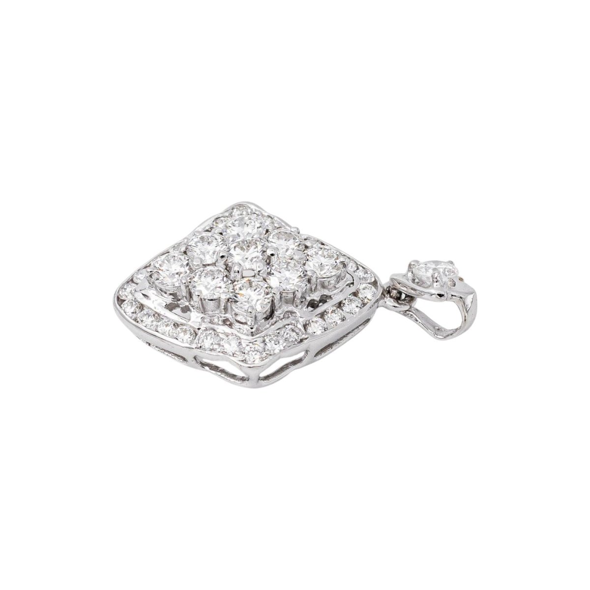 Pendentif Or blanc Diamant - Castafiore