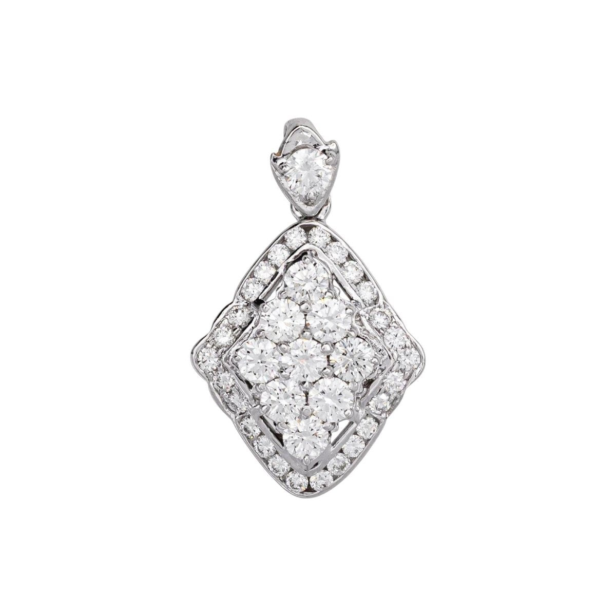Pendentif Or blanc Diamant - Castafiore