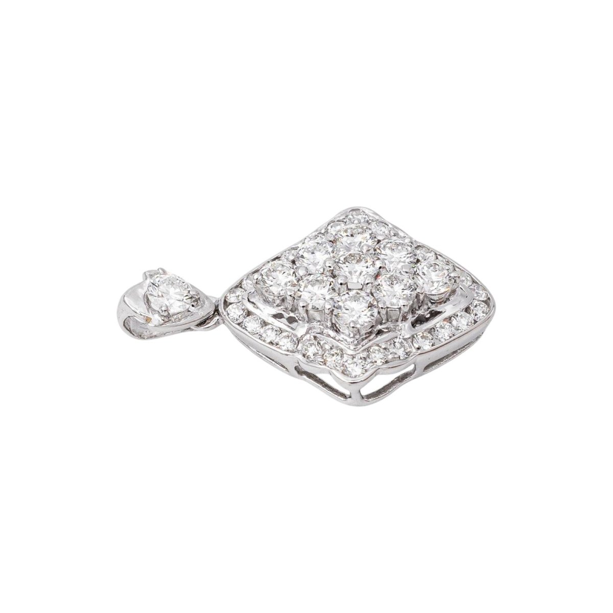 Pendentif Or blanc Diamant - Castafiore