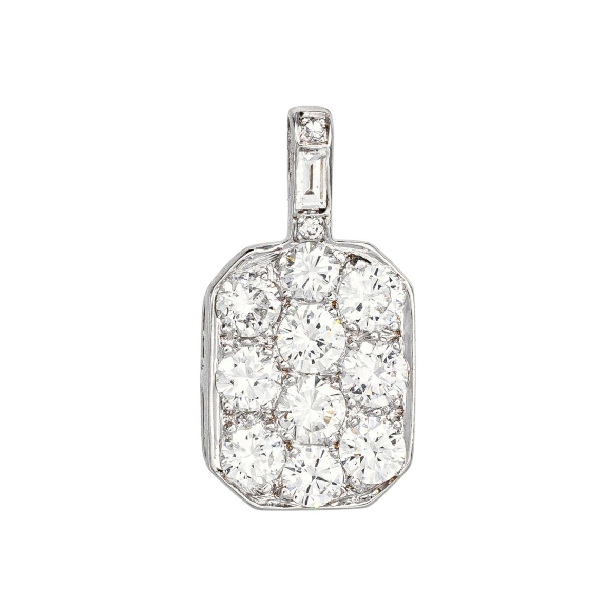 Pendentif Or blanc Diamant - Castafiore