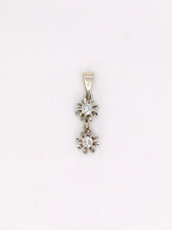 Pendentif or blanc diamants 0,2 ct - Castafiore