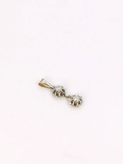 Pendentif or blanc diamants 0,2 ct - Castafiore