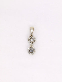 Pendentif or blanc diamants 0,2 ct - Castafiore
