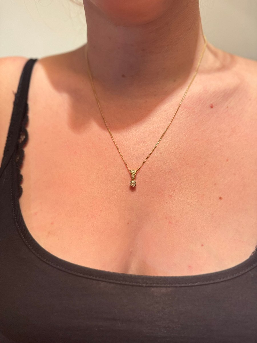 Pendentif Or Et Diamants - Castafiore