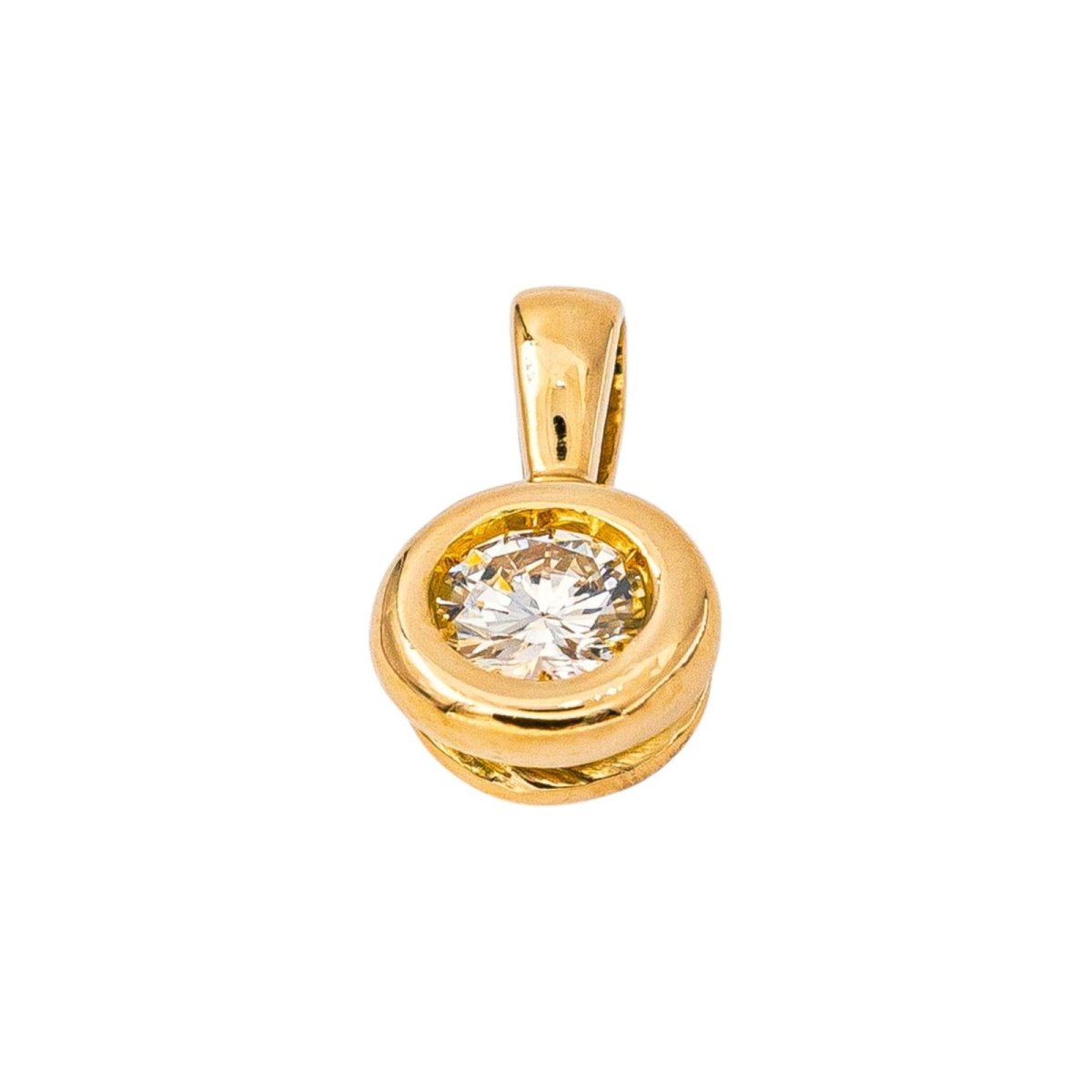 Pendentif Or jaune Diamant - Castafiore
