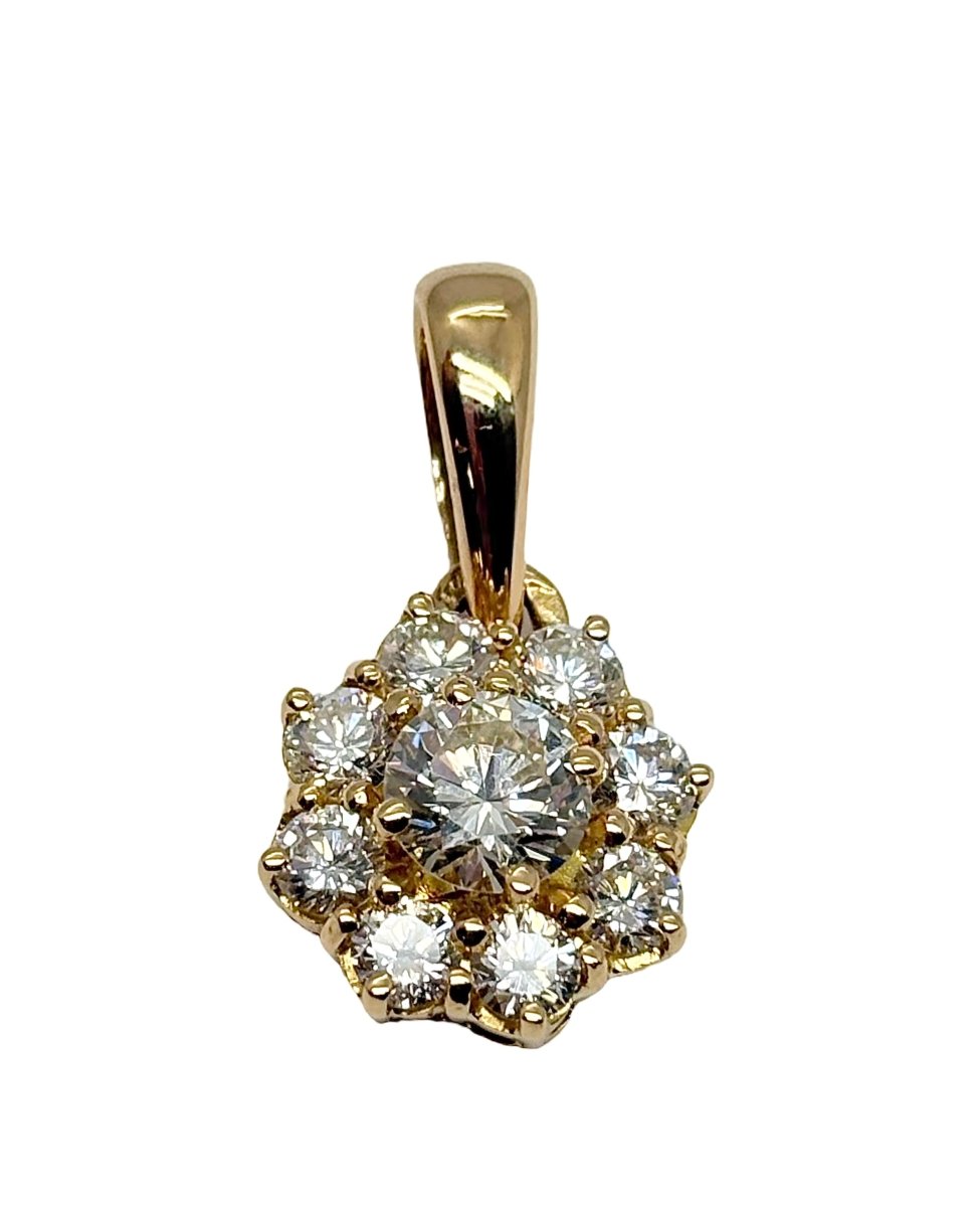Pendentif or jaune et diamants - Castafiore
