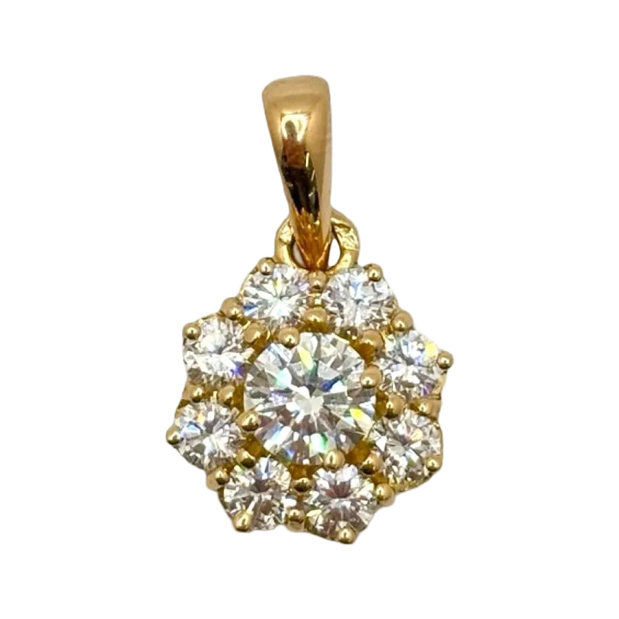 Pendentif or jaune et diamants - Castafiore