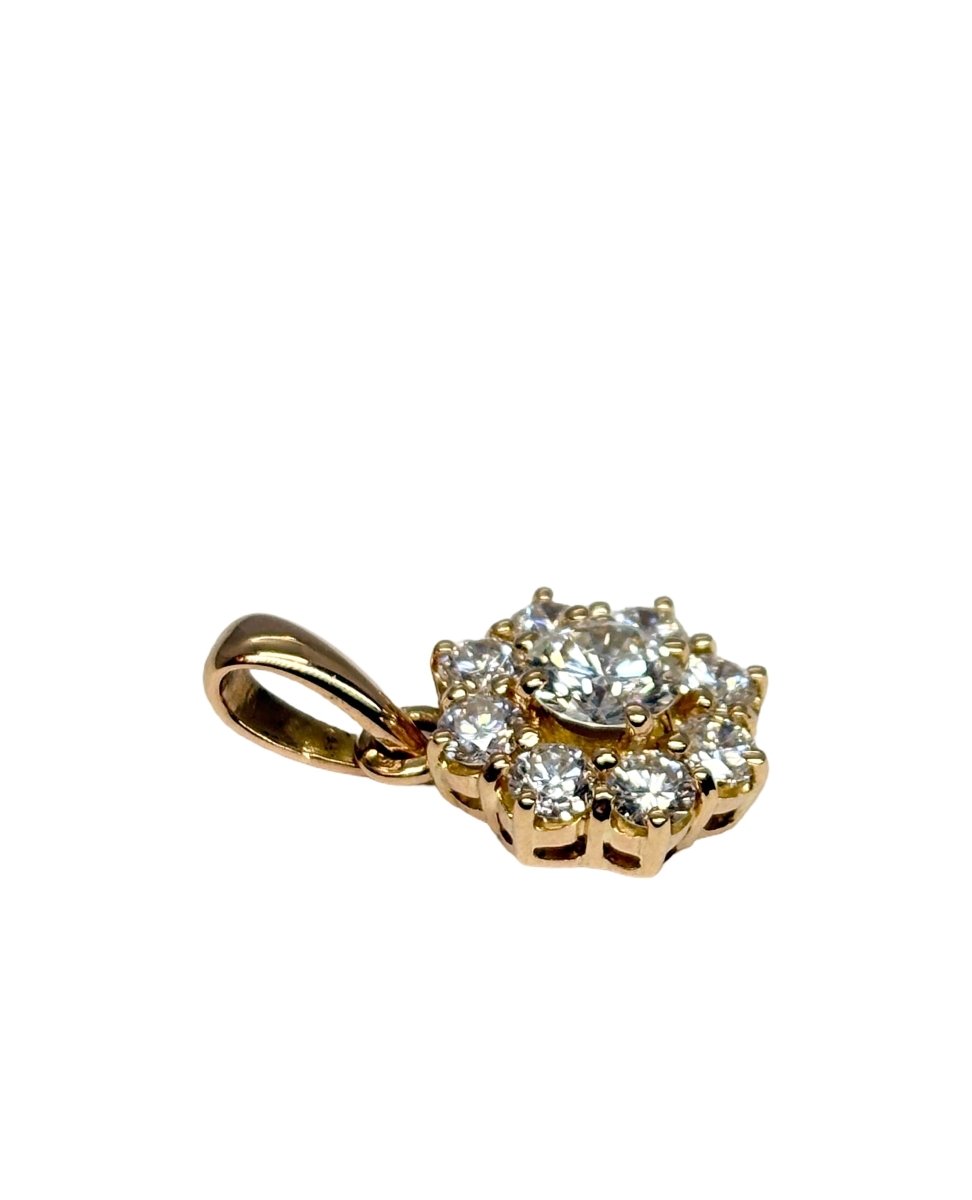 Pendentif or jaune et diamants - Castafiore