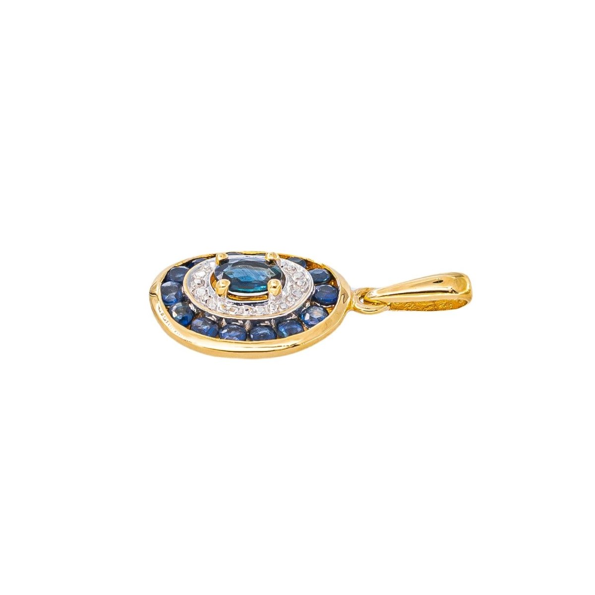Pendentif Or jaune Saphir - Castafiore