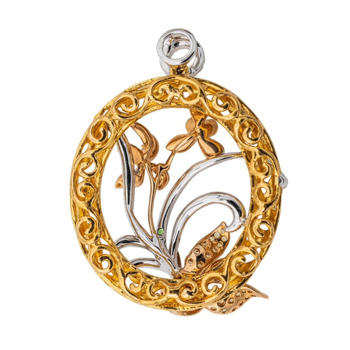 Pendentif Or jaune Saphir - Castafiore