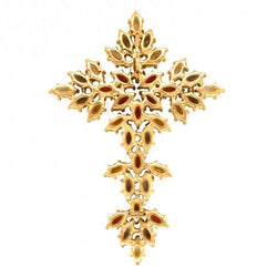 Pendentif or jaune saphirs jaunes - Castafiore