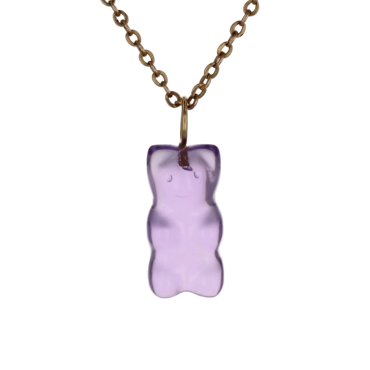 Pendentif ourson en or jaune et améthyste - Castafiore