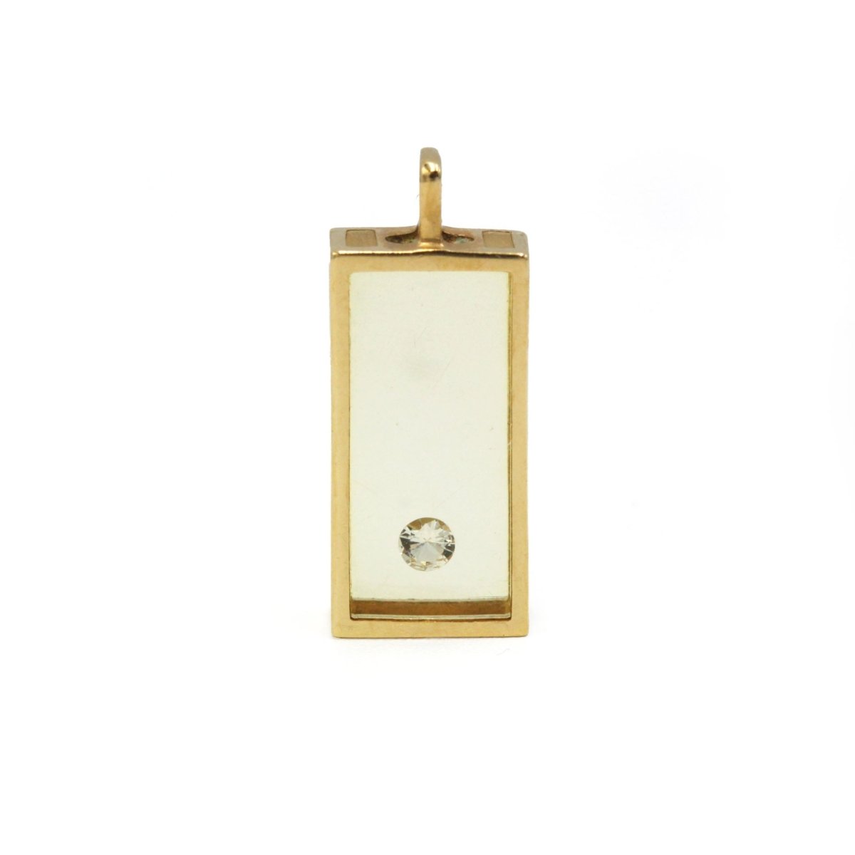 Pendentif PASCAL MORABITO en or jaune, résine et diamant - Castafiore