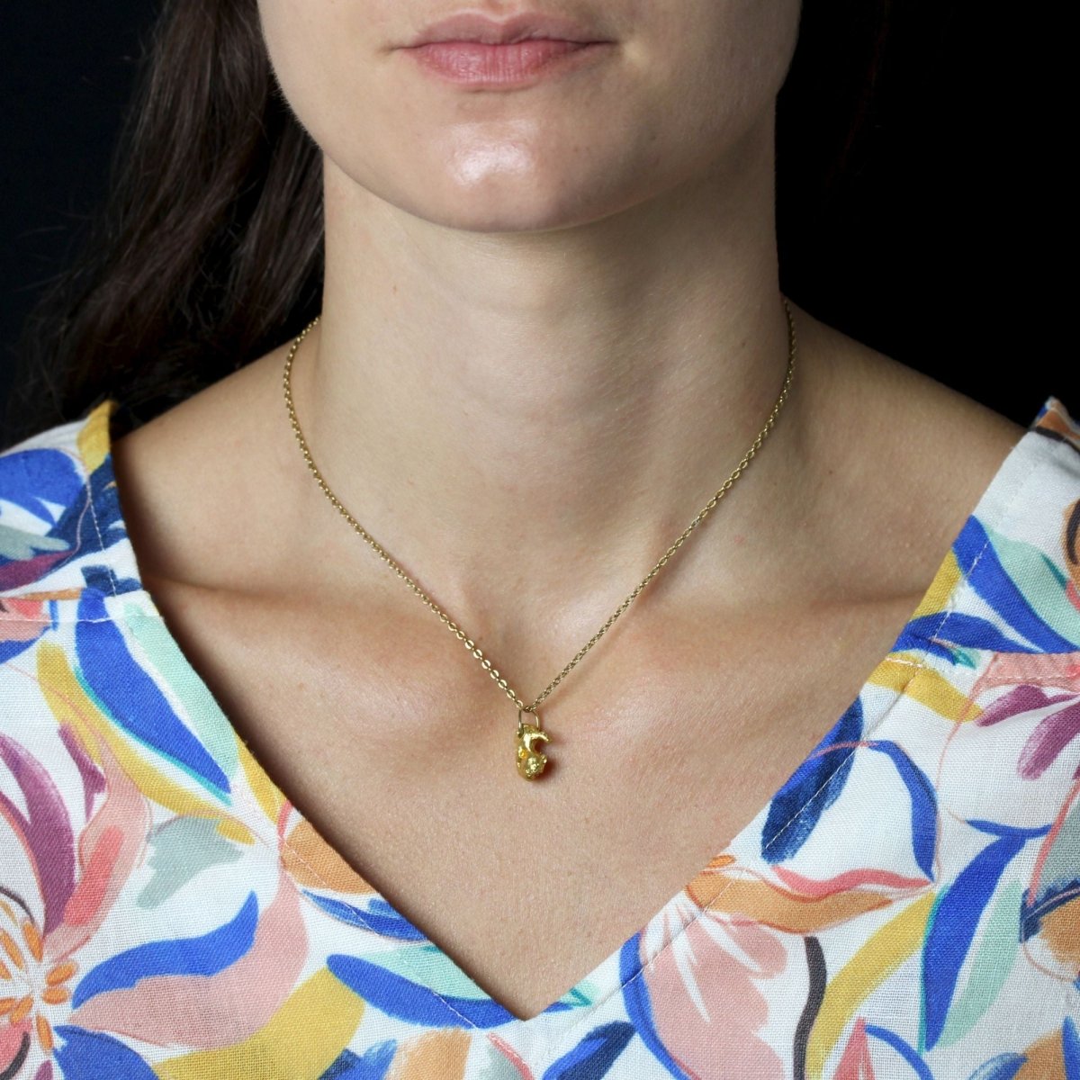 Pendentif PEPITE en or jaune - Castafiore