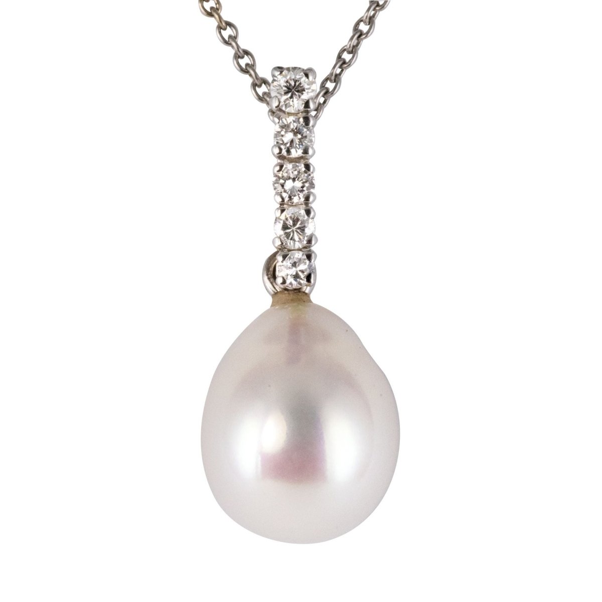 Pendentif Perles et Diamants - Castafiore