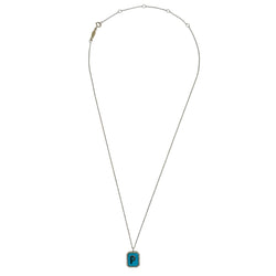 Pendentif PERSÉE en or jaune, turquoise et diamants - Castafiore