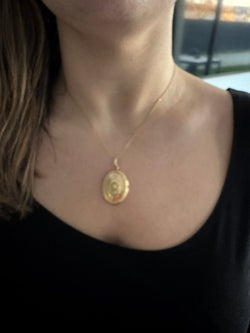 Pendentif Photo En Or Jaune Et Rose - Castafiore