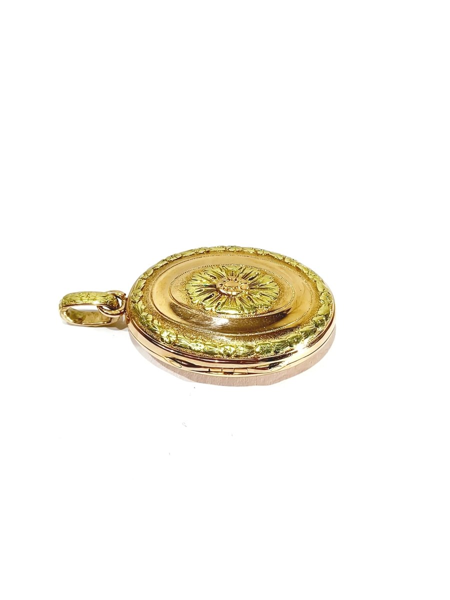 Pendentif Photo En Or Jaune Et Rose - Castafiore
