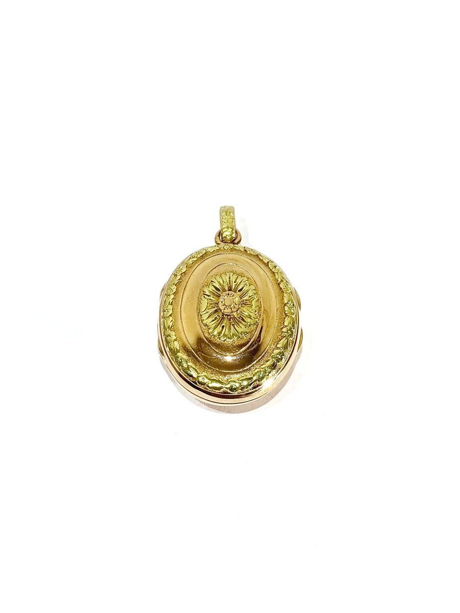 Pendentif Photo En Or Jaune Et Rose - Castafiore