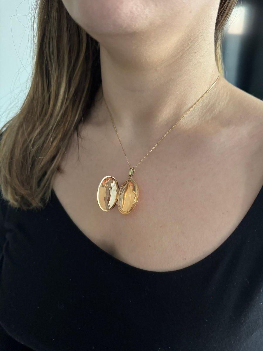 Pendentif Photo En Or Jaune Et Rose - Castafiore