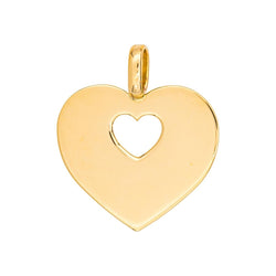 Poiray Heart Pendant Yellow gold