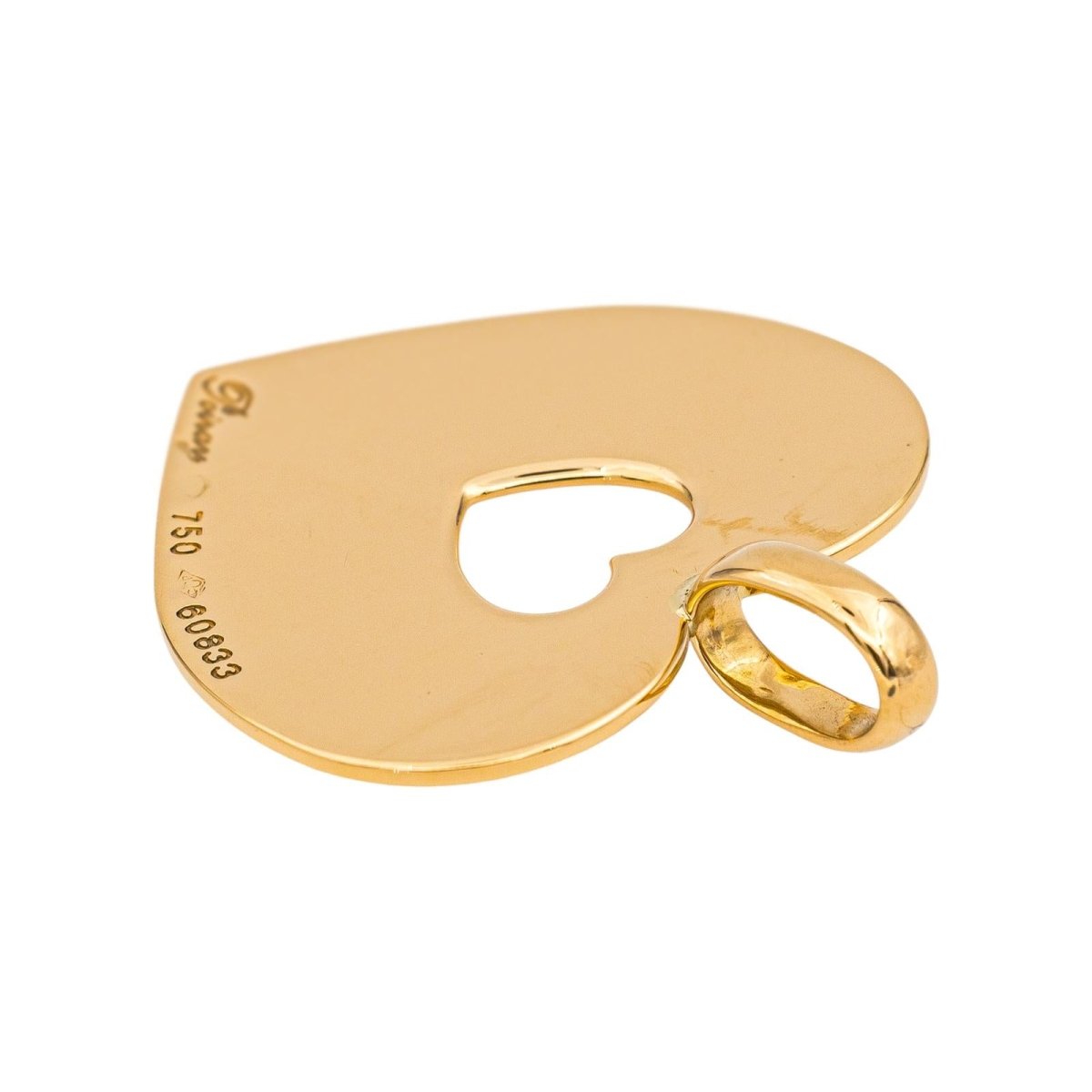 Poiray Heart Pendant Yellow gold