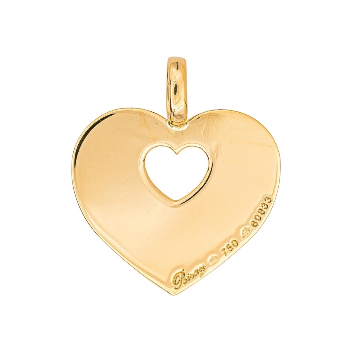 Poiray Heart Pendant Yellow gold