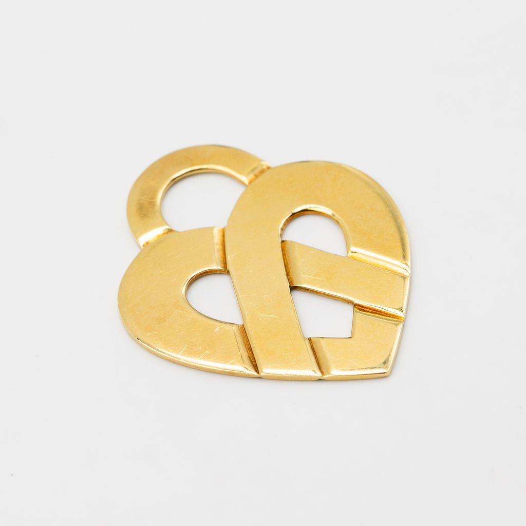 Pendentif POIRAY "Coeur Entrelacé" en or jaune - Castafiore