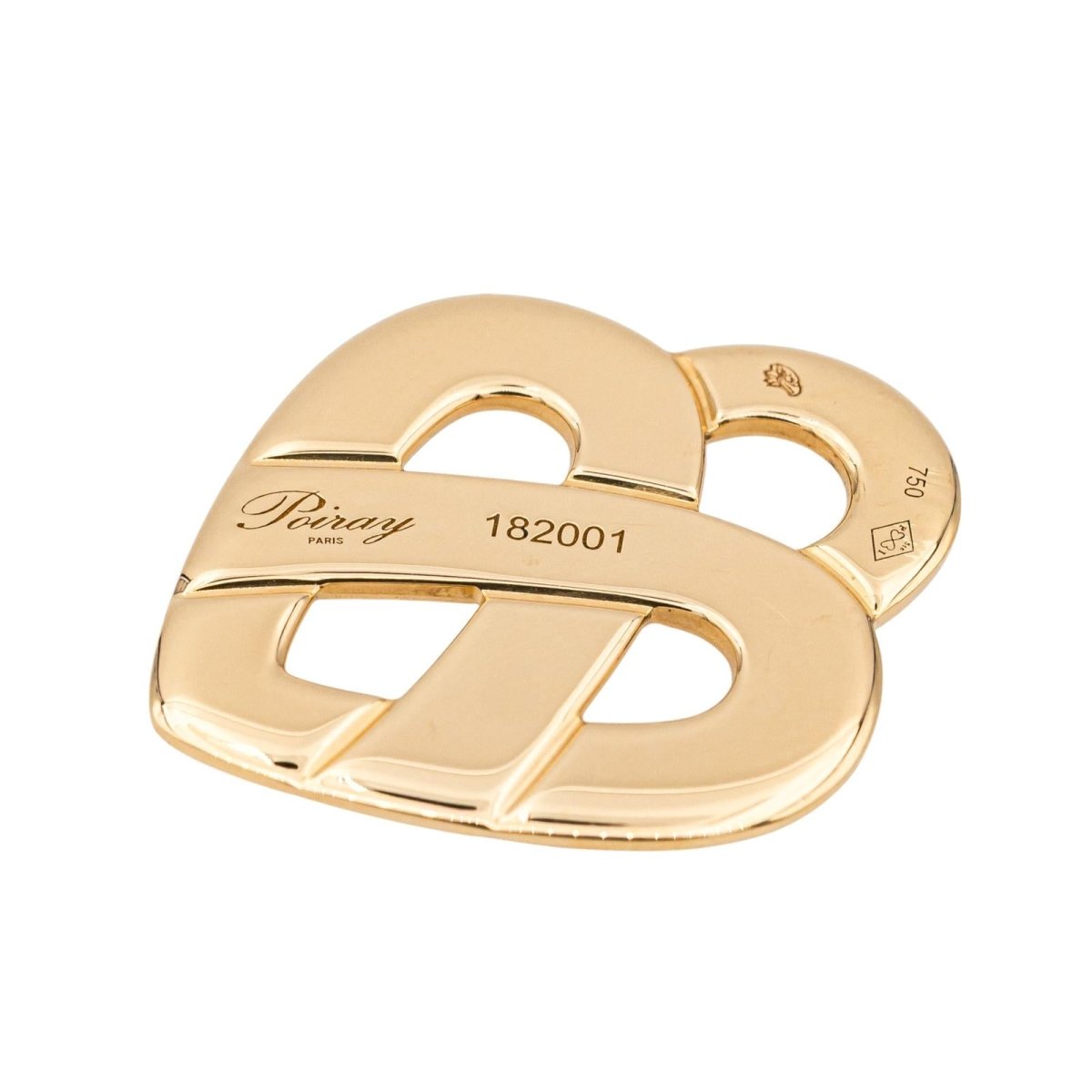 Pendentif POIRAY "Cœur entrelacé" en or jaune - Castafiore