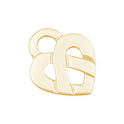Pendentif POIRAY "Coeur entrelacé" en or jaune - Castafiore