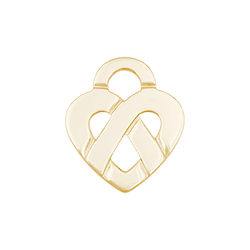 Pendentif POIRAY "Coeur entrelacé" en or jaune - Castafiore