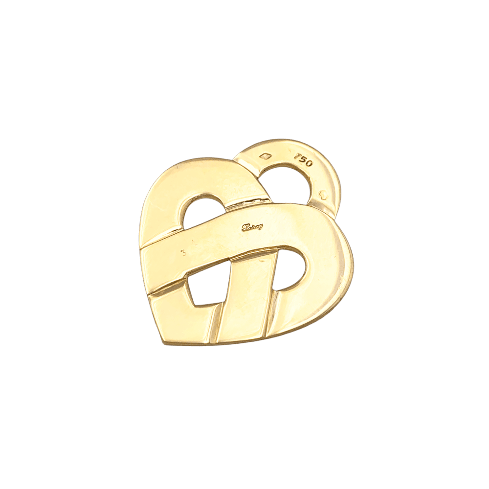 Poiray pendant, "Coeur Entrelacé", yellow gold.