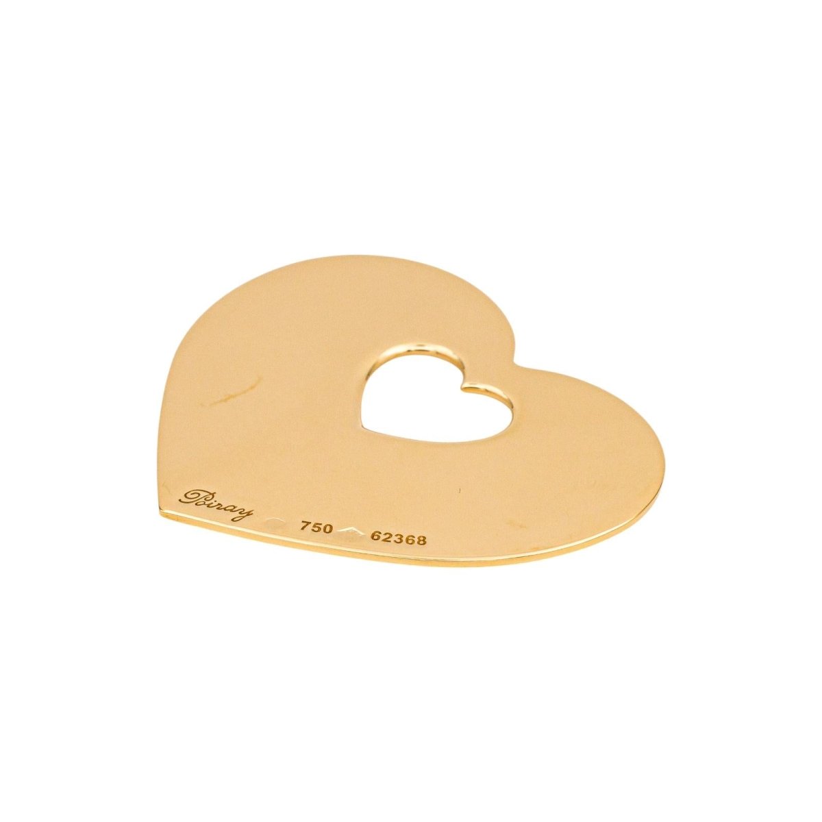 Pendentif POIRAY "Coeur Secret" en or blanc - Castafiore