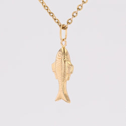 Pendant yellow gold fish