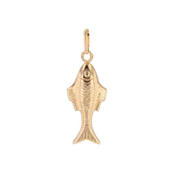 Pendant yellow gold fish