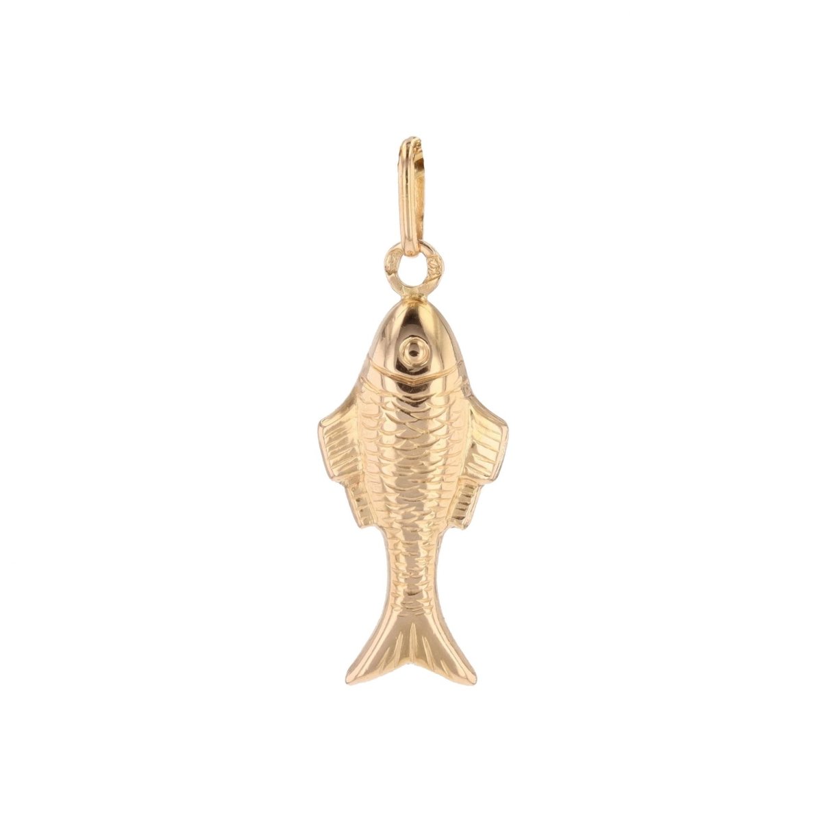 Pendant yellow gold fish