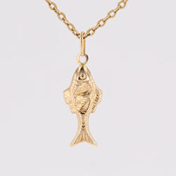 Pendant yellow gold fish