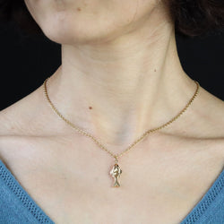 Pendant yellow gold fish