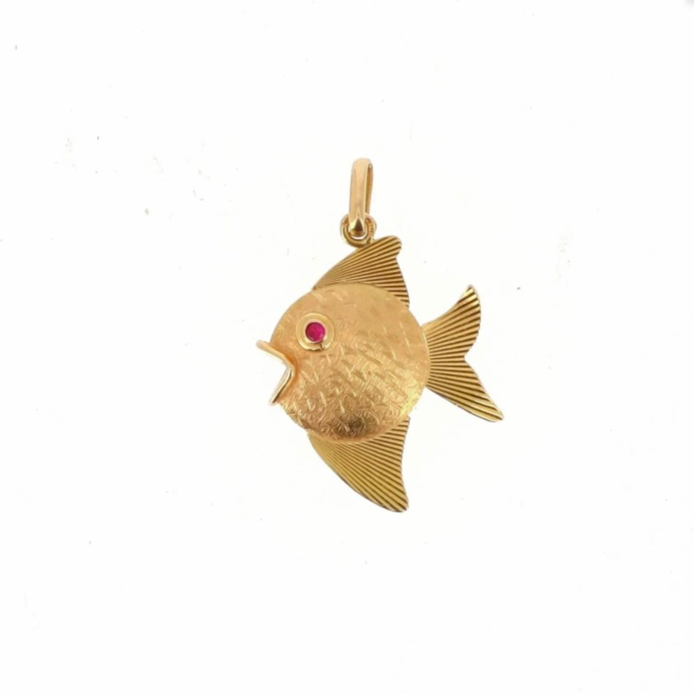 Pendentif Poisson en or jaune - Castafiore