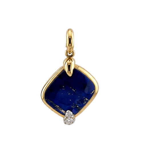 Pendentif POMELLATO en or jaune, lapis-lazuli et diamants - Castafiore
