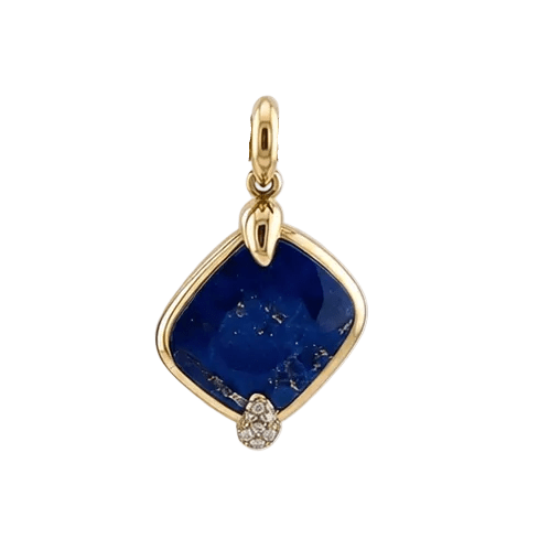 Pendentif POMELLATO en or jaune, lapis-lazuli et diamants - Castafiore