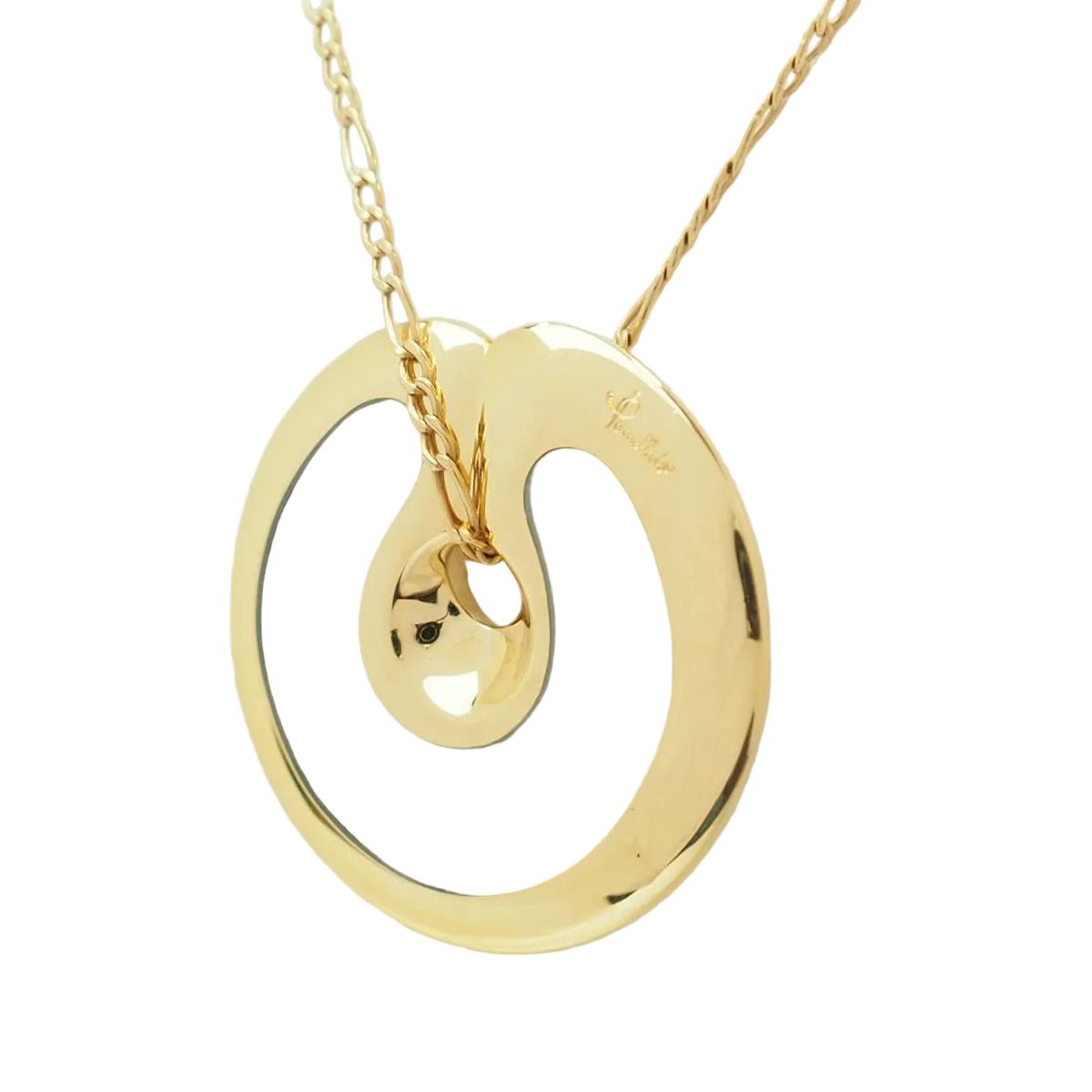 Pendentif POMELLATO "Maori" en or jaune et pâte de verre bleue - Castafiore