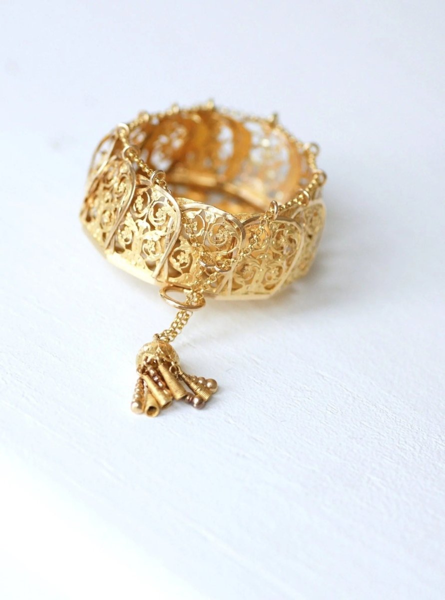 Pendentif porte - monnaie ancien en or jaune - Castafiore