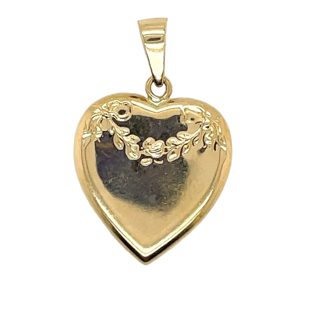 Pendentif Porte photo coeur en or jaune - Castafiore